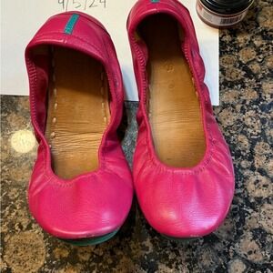 Tieks Ballet Flats Leather Fuchsia Pink Comfort Designer Shoes 8 Teacher Casual